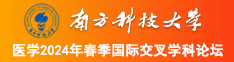 淫荡的小骚货www视频南方科技大学医学2024年春季国际交叉学科论坛